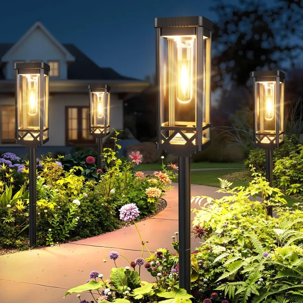Waterproof Solar-Powered LED Pathway & Landscape Lights for Outdoor Walkways