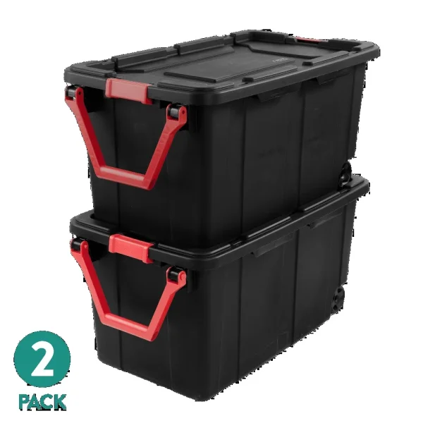 Sterilite 40-Gallon Industrial Wheeled Storage Bin (2-Pack)
