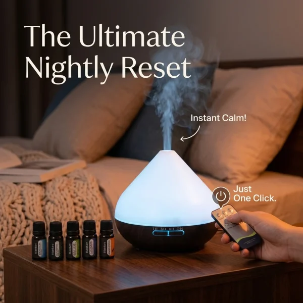 2-in-1 Ultrasonic Essential Oil Diffuser & Humidifier