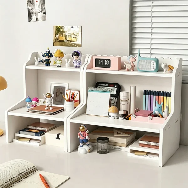 2-Tier Desktop Organizer Shelf for Office and Stud