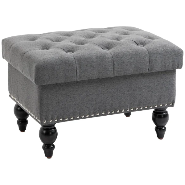 25" Storage Ottoman with Removable Lid